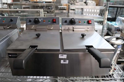 Lot 191 - 57cm electric Ace benchtop twin tank fire with...