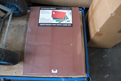 Lot 202 - Six large brown food safety chopping boards
