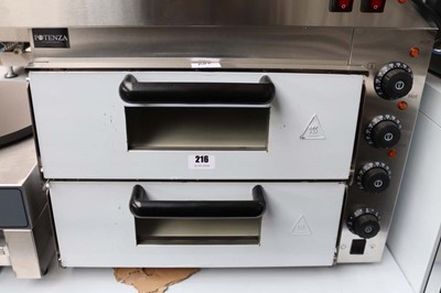 Lot 216 - 55cm electric twin deck pizza oven