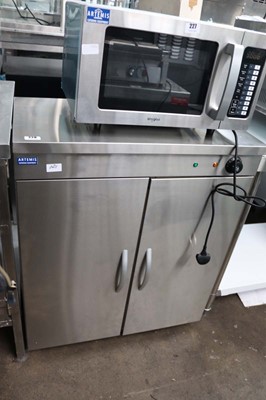 Lot 228 - 75cm electric two door hot cabinet