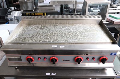 Lot 229 - 100cm gas Infernus four burner flat griddle