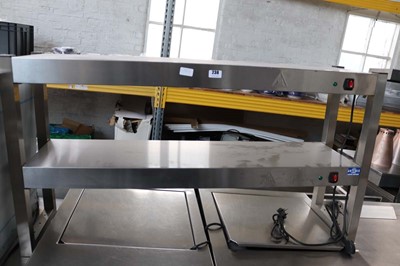Lot 238 - 120cm electric two tier heated gantry