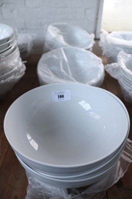 Lot 286 - Nine 30cm white bowls