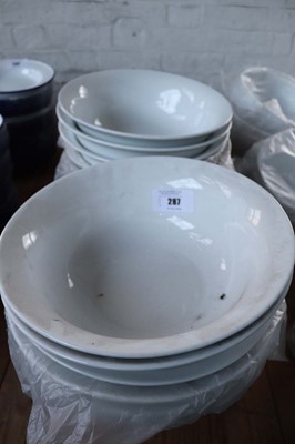 Lot 287 - Sixteen Olympia 33cm white serving bowls