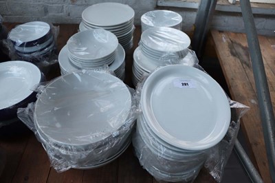 Lot 291 - Small selection of various white crockery to...