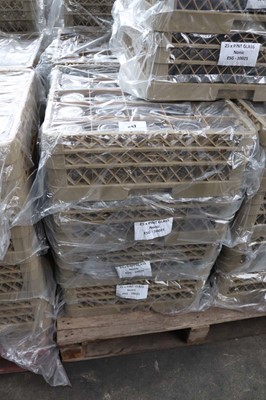 Lot 337 - Four stacking trays containing pint glasses...