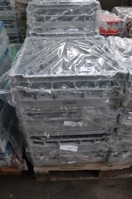 Lot 345 - Four stacking trays containing crystal...