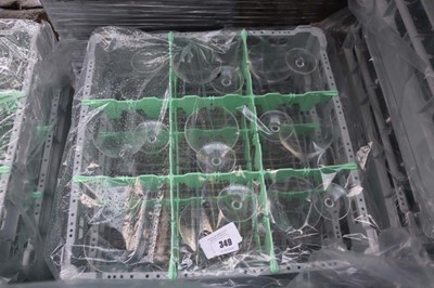 Lot 349 - Two stacking trays containing 7oz Martini...