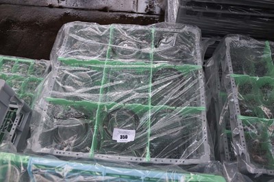 Lot 350 - Two stacking crates containing 2 pint steins...