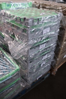 Lot 355 - Five plastic stacking crates containing 8.25oz...