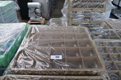 Lot 358 - Four plastic stacking crates containing...