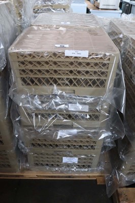 Lot 359 - Four plastic stacking crates containing 12oz...