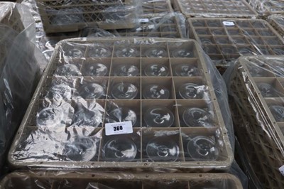 Lot 360 - Four plastic stacking crates containing 12oz...