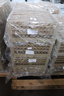 Lot 361 - Four plastic stacking crates containing 12oz...