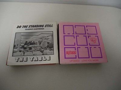 Lot 1037 - Cage of approx. 40 7" singles (mainly punk)...