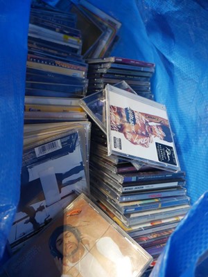 Lot 1053 - 2 boxes and a bag containing CDs