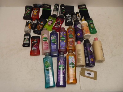 Lot Selection of shower gels to include Lynx