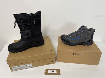 Lot 2x Boxed pairs of boots to include Trespass...