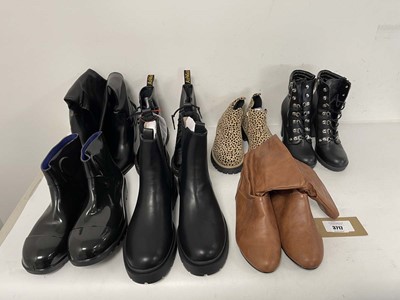 Lot 7x Pairs of boots in various styles