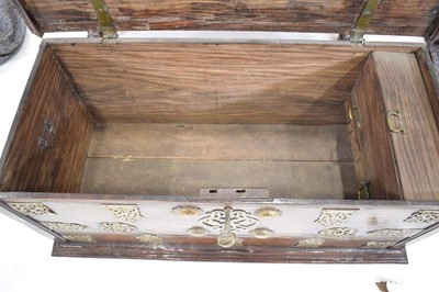 Lot 17 - A 'Zanzibar' chest with brass studs and...