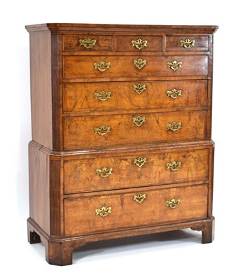 Lot 21 - A George II walnut and crossbanded...