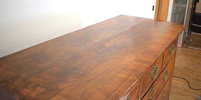 Lot 21 - A George II walnut and crossbanded...