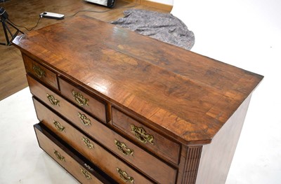 Lot 21 - A George II walnut and crossbanded...