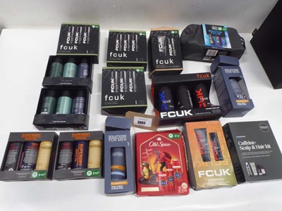 Lot x15 mixed gift sets to include Man Cave, FCUK etc