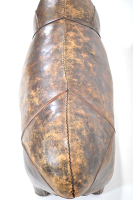 Lot Attributed to Omersa, a leather-work rhino,...