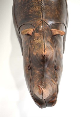 Lot Attributed to Omersa, a leather-work rhino,...