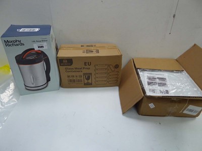 Lot 3505 - Morphy Richards 1.6L soup maker, 10 piece meal...