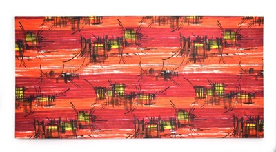 Lot 62 - A 1960's fabric panel screen printed in the...