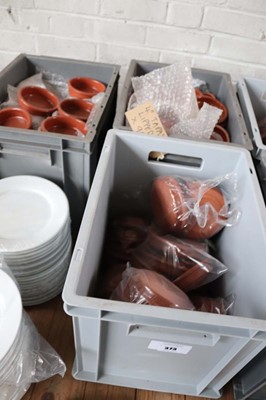 Lot 373 - 3 boxes containing 4" round tapas dishes