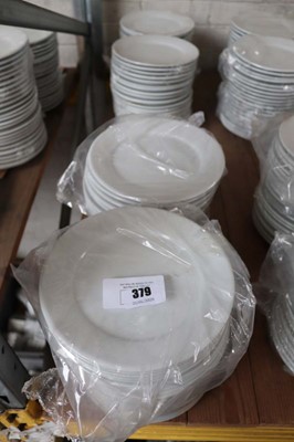 Lot 379 - Approx 40 20cm Olympia white side plates