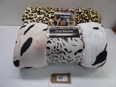 Lot 3517 - Rashel Leopard print and Siberian Tiger print...