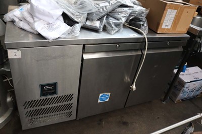 Lot 433 - 140cm Williams 2 door counter fridge