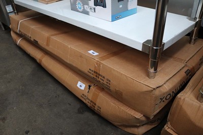 Lot 466 - 180cm stainless steel preparation table with a...