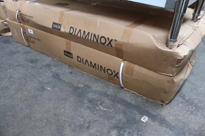 Lot 470 - 150cm stainless steel preparation table with a...