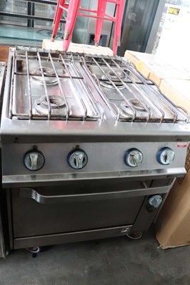 Lot 491 - 80cm gas Gico 4 burner cooker with large oven...