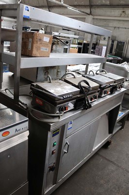 Lot 493 - 150cm Merlin electric chefs pass with 2 tier...