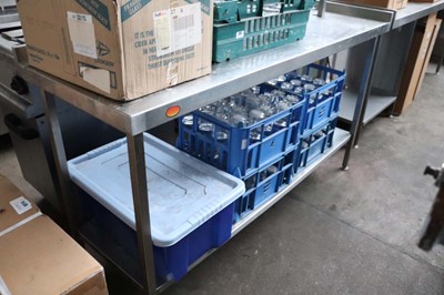 Lot 540 - 170cm stainless steel preparation table with...