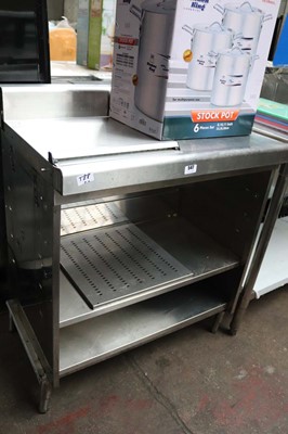 Lot 547 - 80cm stainless steel preparation table,...