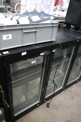 Lot 554 - 90cm IMC under counter 2 door display fridge