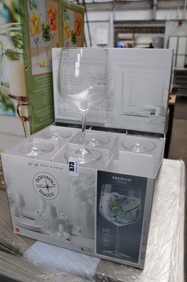 Lot 573 - 3 boxes of Bormolia cocktail glasses