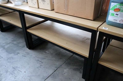 Lot 594 - 120cm x 75cm oak effect dining table with a...