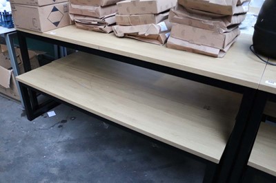 Lot 600 - 120cm x 75cm oak effect dining table with a...