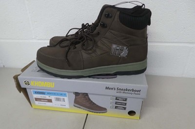 Lot A bOxed pair of men's Khombu sneakerboots in...