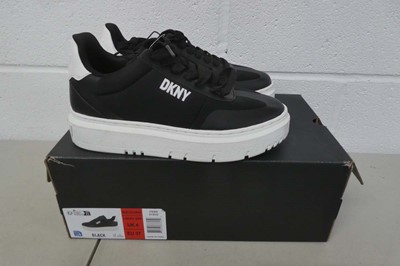 Lot A boxed pair of DKNY midland lace up sneakers...