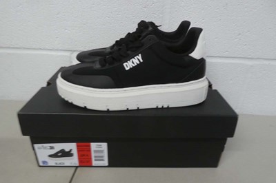 Lot A boxed pair of DKNY midland lace up sneakers...