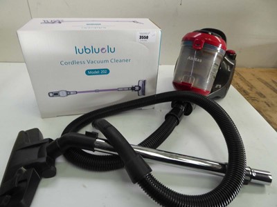 Lot 3550 - Lubluelu Model 202 cordless vacuum cleaner and...
